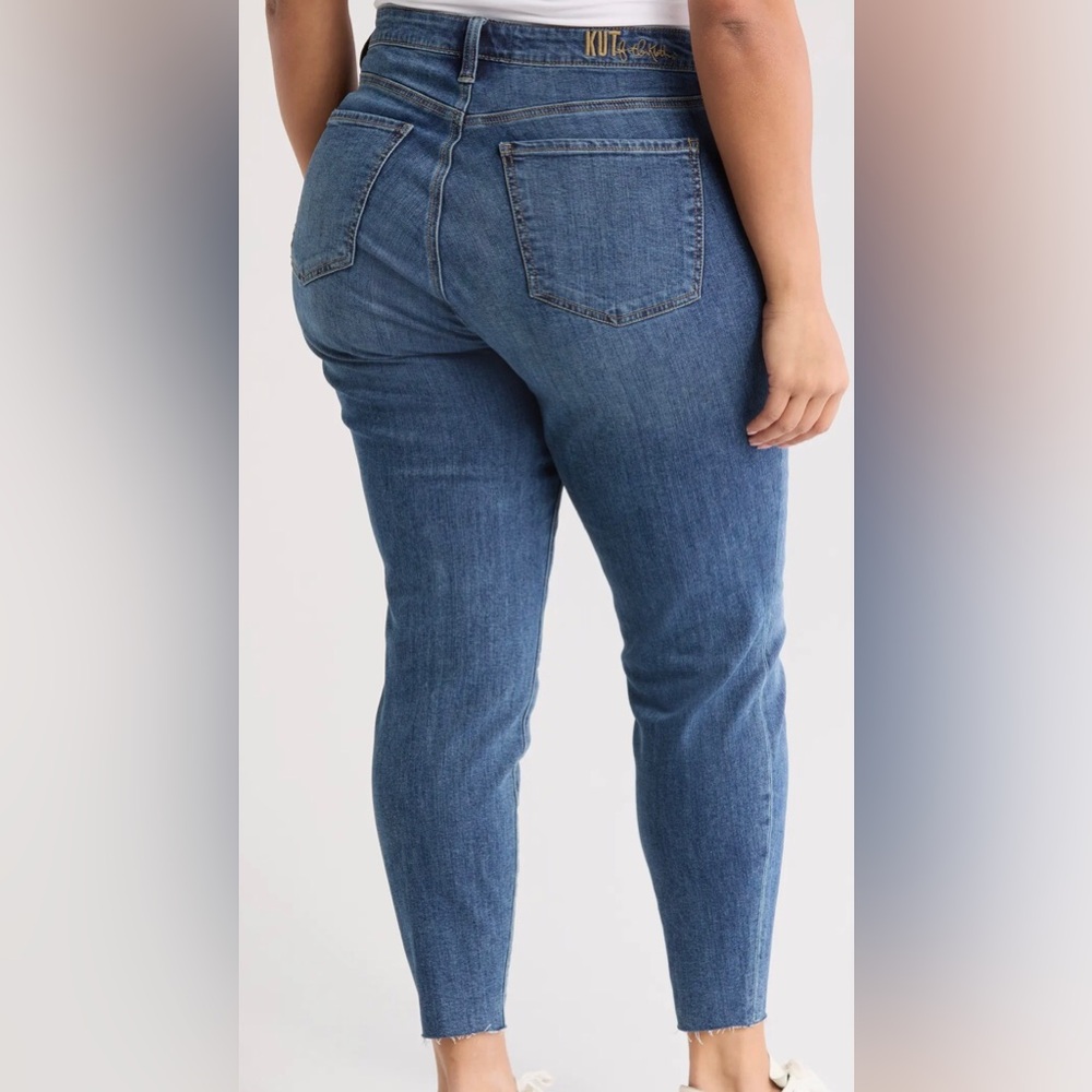 Kut from the Kloth plus Size Women's Blue Ankle Jeans 16W